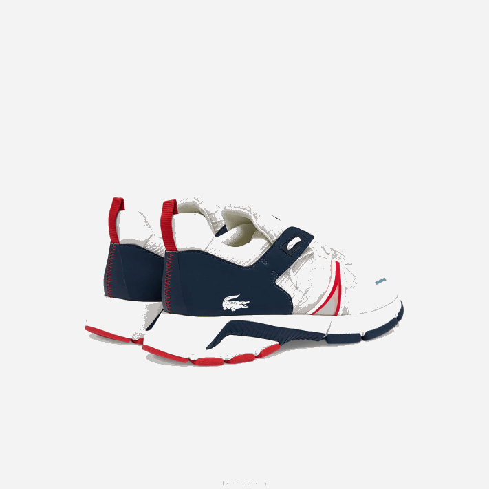 Lacoste l003 sapatilhas têxteis homens branco/marinho e vermelho 407 88BL1799 - Image 2