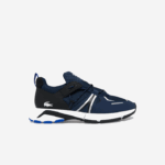 Lacoste l003 sapatilhas têxteis homens marinho e branco 092 88BL1797