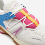Lacoste l003 tênis eco têxtil homens branco e rosa b53 88BL1842 - Image 6