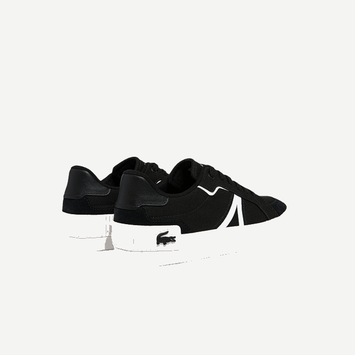 Lacoste l004 tênis de lona homens preto e branco 312 88BL1801 - Image 3