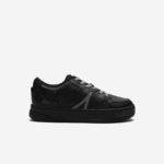 Lacoste l005 tênis de couro homens preto 02h 88BL1824