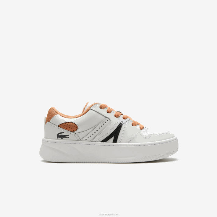 lacoste_l005_tenis_de_couro_mulheres_bronzeado_branco_291_88bl2713.png Lacoste l005 tênis de couro mulheres bronzeado branco 291 88BL2713 - Image 1