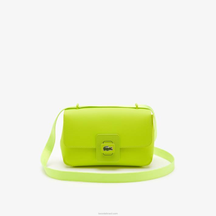 lacoste_l_12_12_bolsa_cruzada_com_fecho_de_metal_mulheres_limao_k83_88bl2851.jpg Lacoste l.12.12 bolsa cruzada com fecho de metal mulheres limão k83 88BL2851 - Image 1