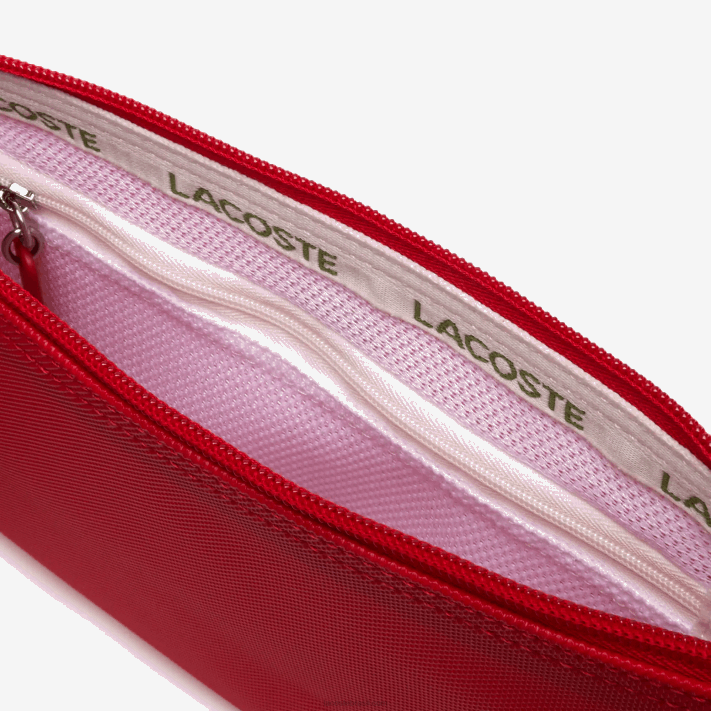 Lacoste l.12.12 conceito bolsa plana cruzada mulheres alto risco vermelho 883 88BL2771 - Image 3