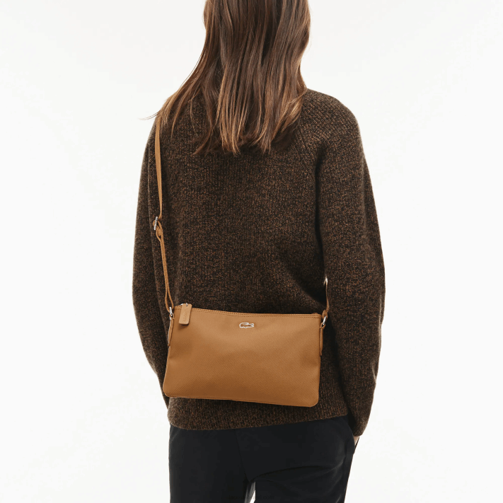 Lacoste l.12.12 conceito bolsa plana cruzada mulheres alto risco vermelho 883 88BL2771 - Image 4