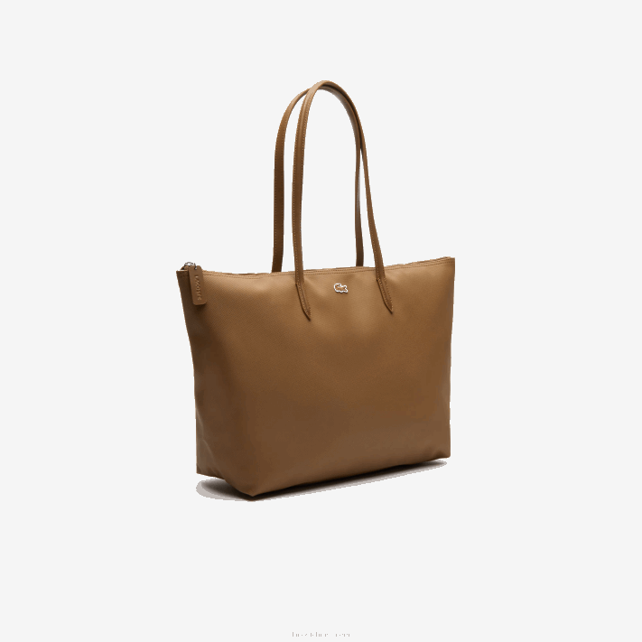 Lacoste l.12.12 conceito bolsa tote com zíper mulheres renne d05 88BL2884 - Image 2