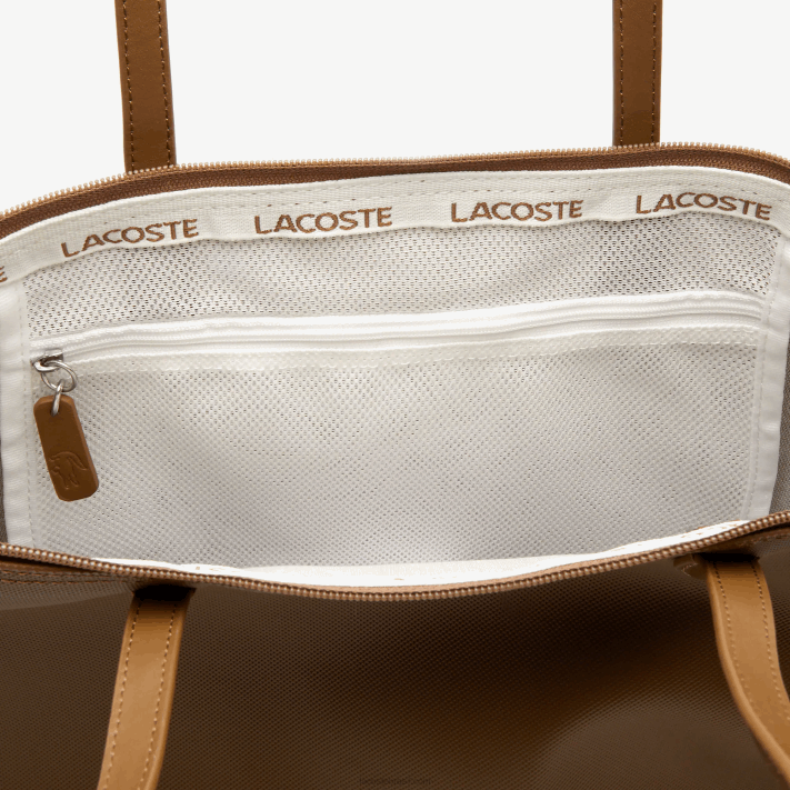 Lacoste l.12.12 conceito bolsa tote com zíper mulheres renne d05 88BL2884 - Image 3