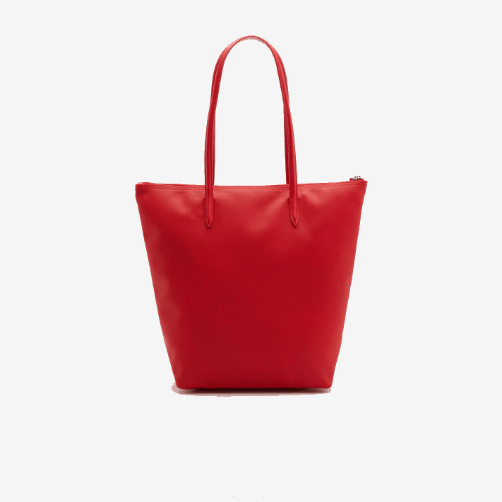 Lacoste l.12.12 conceito de bolsa vertical com zíper mulheres alto risco vermelho 883 88BL2843 - Image 2