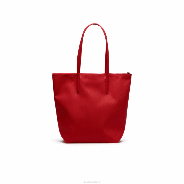 Lacoste l.12.12 conceito de bolsa vertical com zíper mulheres rosa virtual 185 88BL2836 - Image 2