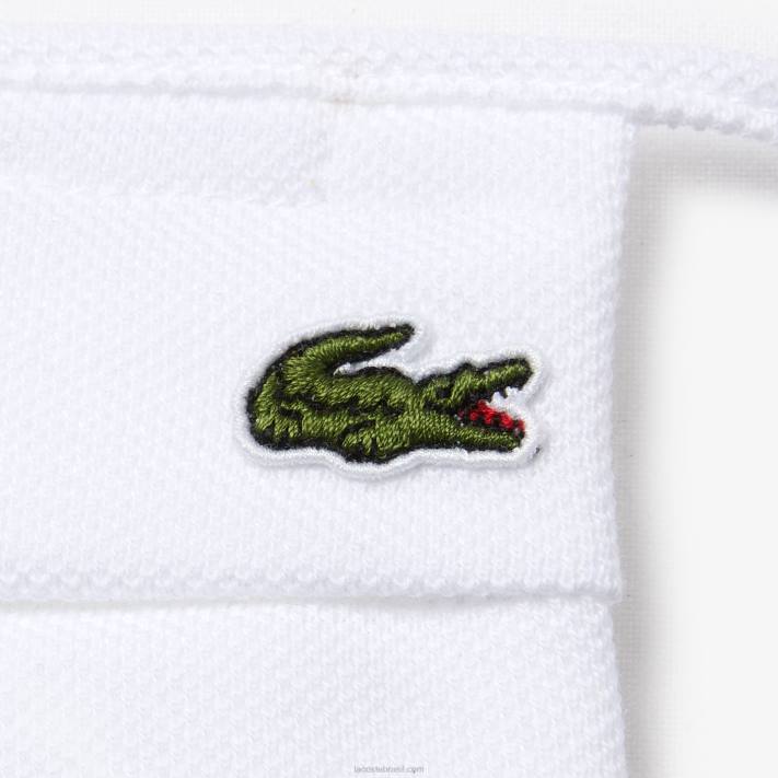 Lacoste l.12.12 máscara de proteção facial piquê de algodão homens branco 001 88BL2322 - Image 2