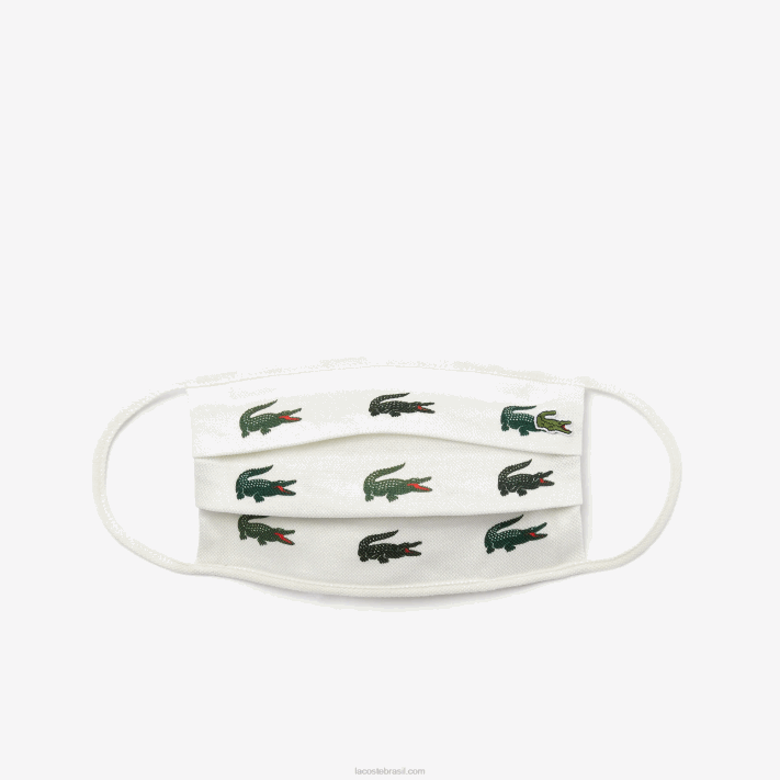 Lacoste l.12.12 máscaras faciais de algodão pacote com 3 homens verde branco 2bt 88BL2290 - Image 2