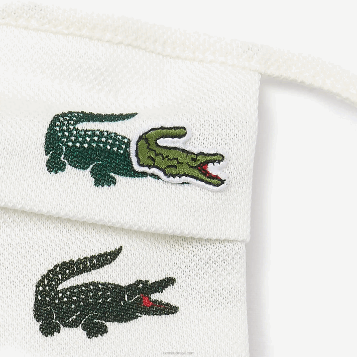 Lacoste l.12.12 máscaras faciais de algodão pacote com 3 homens verde branco 2bt 88BL2290 - Image 3