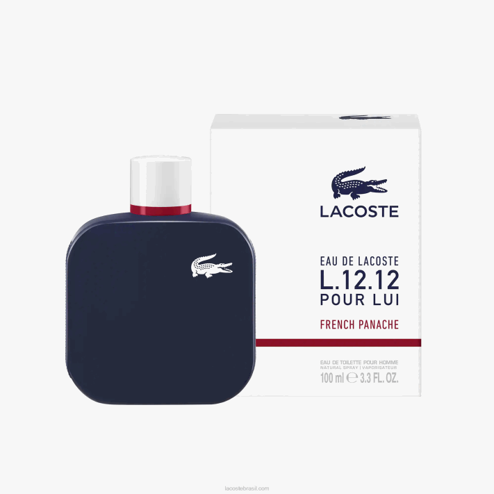Lacoste l.12.12 panache francês para lui eau de toilette 100ml homens azul 000 88BL2193 - Image 2