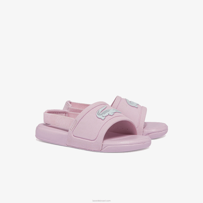 Lacoste l.30 lâminas sintéticas bebês rosa claro e branco 208 88BL2967 - Image 2