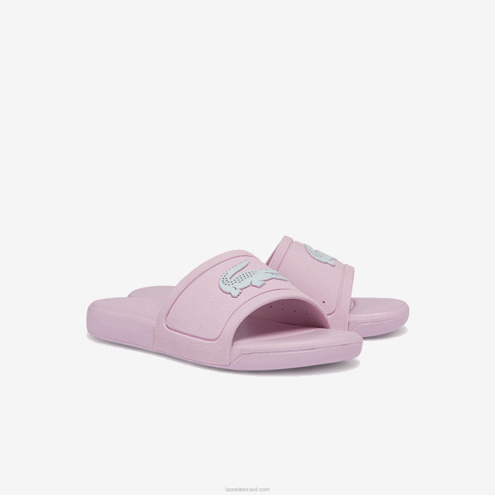 Lacoste l.30 lâminas sintéticas crianças rosa claro e branco 208 88BL3233 - Image 2