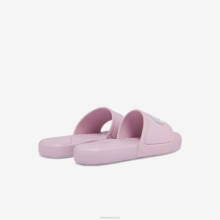 Lacoste l.30 lâminas sintéticas crianças rosa claro e branco 208 88BL3233 - Image 3
