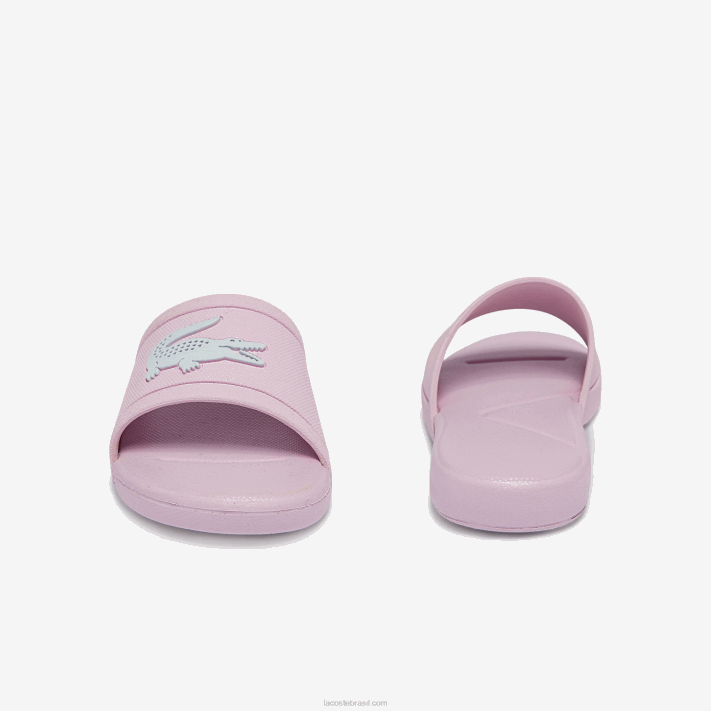 Lacoste l.30 lâminas sintéticas crianças rosa claro e branco 208 88BL3233 - Image 5
