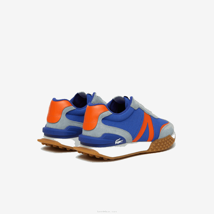 Lacoste l-spin deluxe couro de inverno e sapatos ao ar livre têxteis homens azul laranja ba1 88BL1780 - Image 3