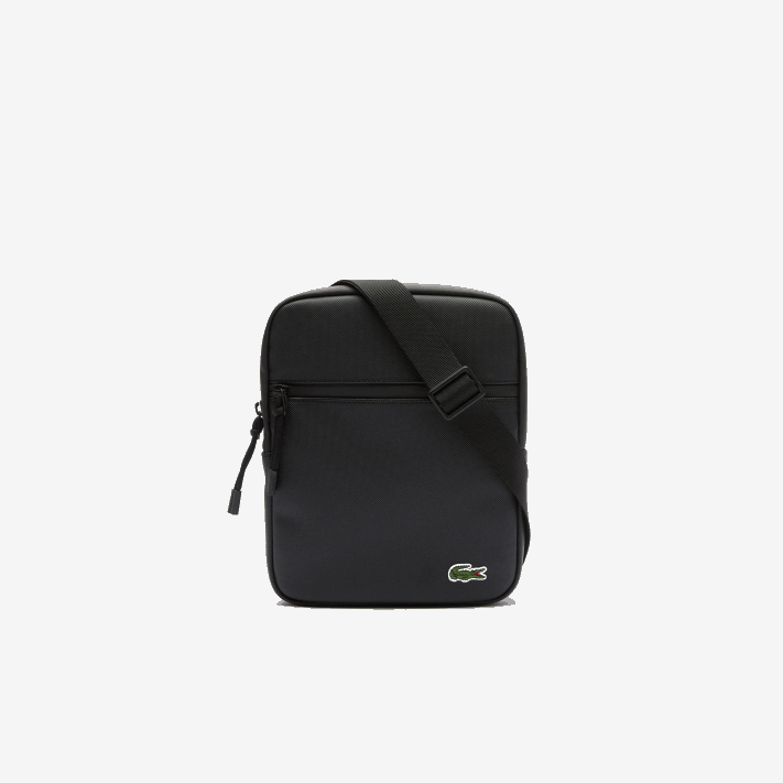 Lacoste lcst bolsa cruzada petit pique com zíper médio homens preto 000 88BL2013 - Image 3