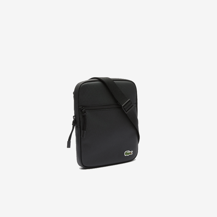 Lacoste lcst bolsa cruzada petit pique com zíper médio homens preto 000 88BL2013 - Image 5