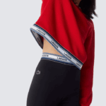 Lacoste leggings cintura impressa garotas preto 031 88BL3232 - Image 3