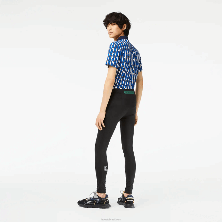 Lacoste leggings esportivas de poliéster reciclado homens preto 031 88BL509 - Image 3