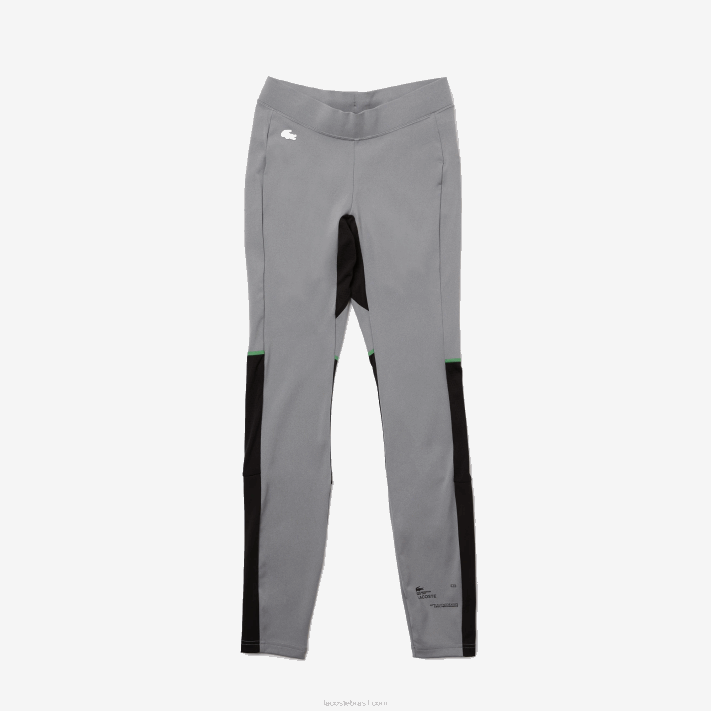 Lacoste leggings esportivas homens chine cinza preto branco s1y 88BL1139 - Image 5
