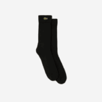 Lacoste meias esportivas de algodão elástico de corte alto homens preto 031 88BL1935