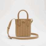 Lacoste mini bolsa com estampa de monograma mulheres viennois bege l01 88BL2790