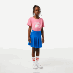 Lacoste mini saia elástica garotas azul kxb 88BL3097