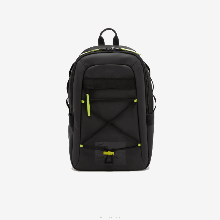 Lacoste mochila impermeável com cordão elástico homens noir cal k68 88BL2085 - Image 2