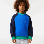 Lacoste moletom color block de marca Rapazes azul marinho verde 7w2 88BL3194