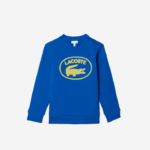 Lacoste moletom colorblock com marca contrastante crianças azul k1q 88BL3241