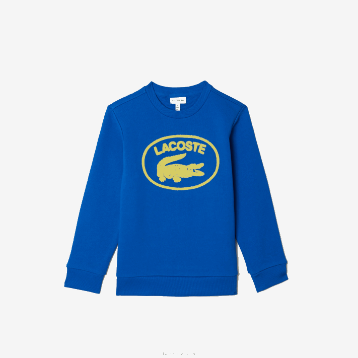 Lacoste moletom colorblock com marca contrastante crianças azul k1q 88BL3241 - Image 1