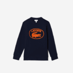 Lacoste moletom colorblock com marca contrastante crianças azul marinho 166 88BL3056 - Image 5