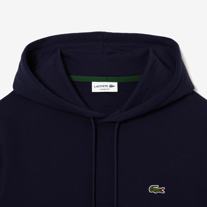 Lacoste moletom com capuz de algodão orgânico homens azul marinho 166 88BL264 - Image 2