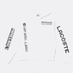 Lacoste moletom com capuz de lã de ajuste solto ao vivo x minecraft homens branco 001 88BL1165 - Image 5