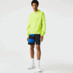 Lacoste moletom com capuz solto homens amarelo 90v 88BL1054 - Image 2