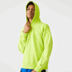 Lacoste moletom com capuz solto homens amarelo 90v 88BL1054 - Image 4