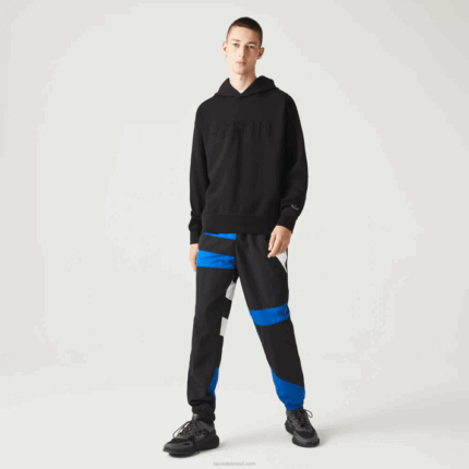 Lacoste moletom com capuz solto homens preto 031 88BL1053