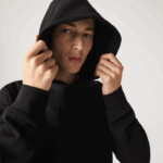 Lacoste moletom com capuz solto homens preto 031 88BL1053 - Image 8