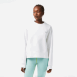 Lacoste moletom com logo nas costas mulheres branco 001 88BL2390