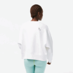 Lacoste moletom com logo nas costas mulheres branco 001 88BL2390 - Image 3