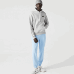 Lacoste moletom de algodão orgânico com capuz de ajuste solto homens chine cinza cca 88BL368 - Image 2