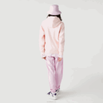 Lacoste moletom de algodão orgânico com capuz de ajuste solto homens rosa claro t03 88BL1158 - Image 3