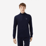 Lacoste moletom de golfe com gola redonda embutida homens azul marinho 423 88BL313