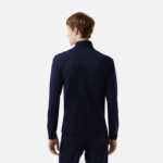 Lacoste moletom de golfe com gola redonda embutida homens azul marinho 423 88BL313 - Image 3