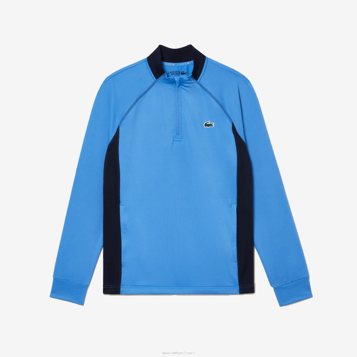 Lacoste moletom de golfe com gola redonda embutida homens azul marinho yd2 88BL314 - Image 4