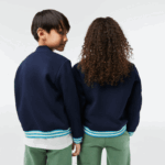 Lacoste moletom de lã abotoado crianças azul marinho 166 88BL3044 - Image 2