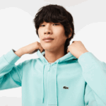 Lacoste moletom de lã bolso canguru com zíper homens perfeito lgf 88BL373 - Image 2